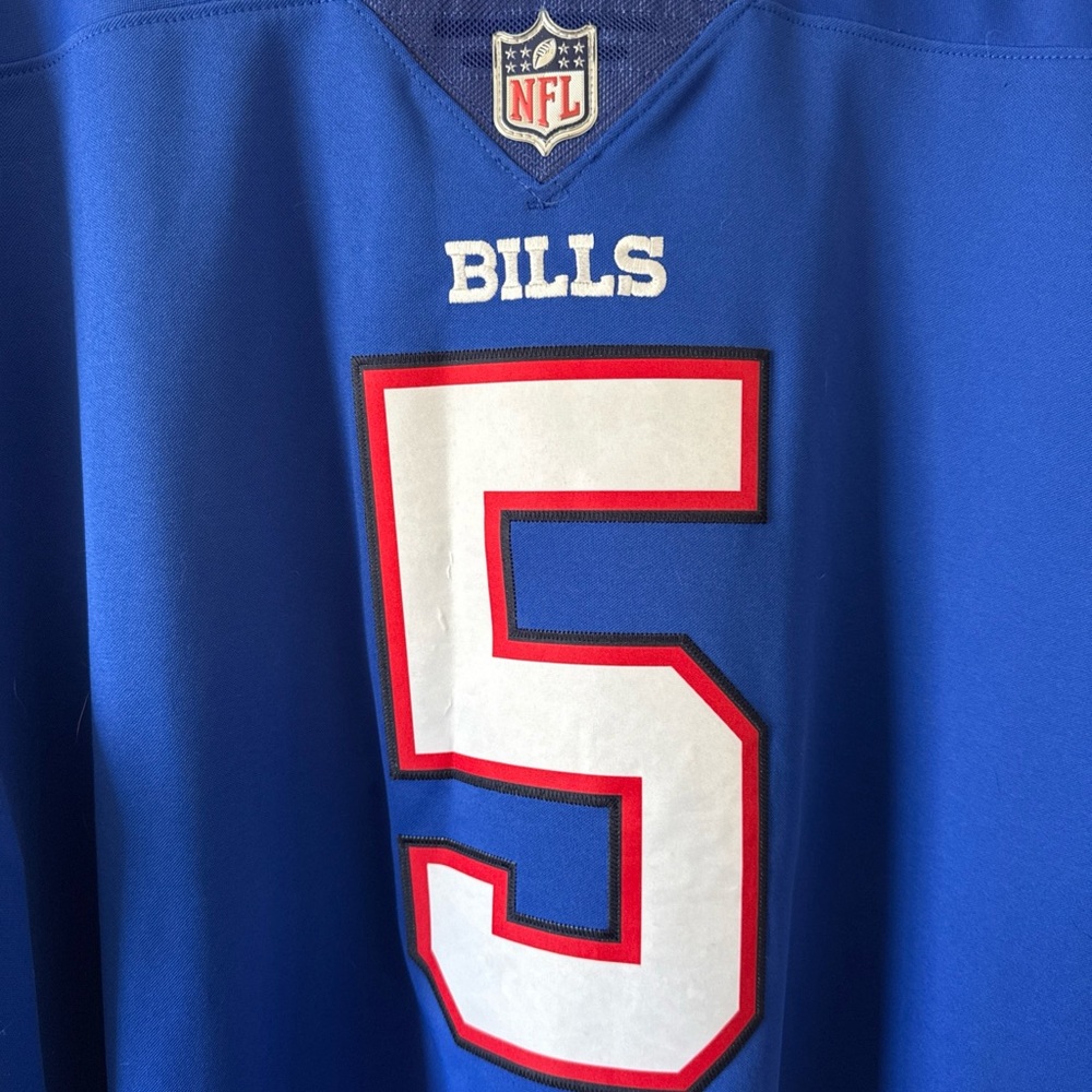 Men’s Nike Tyrod Taylor #5 Buffalo Bills Vapor Lmtd NFL Jersey Sz 2XL Blue RARE - Picture 2 of 6